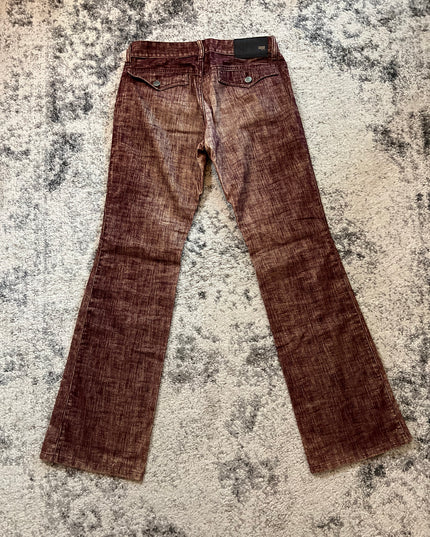 Custom Culture Red Japanese Flared Denim