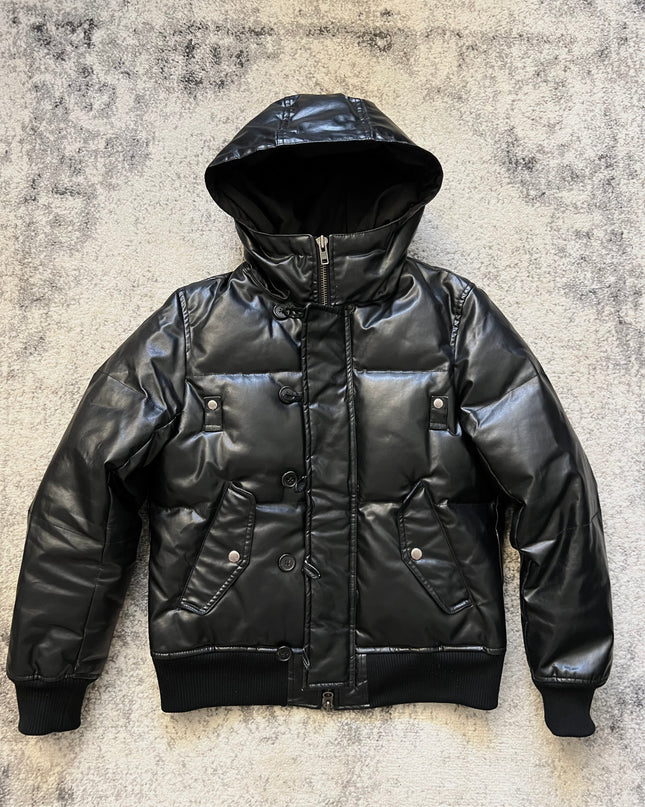 TAKEO KIKUCHI FAUX LEATHER BUFFER
