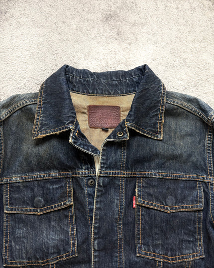VICTIM "RAW INDIGO" DENIM JACKET (M)