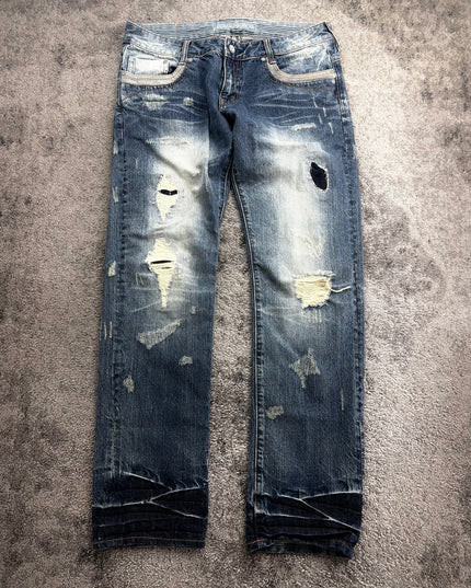 URBAN CRAFT "DESTROYED FADE" DENIM (M)