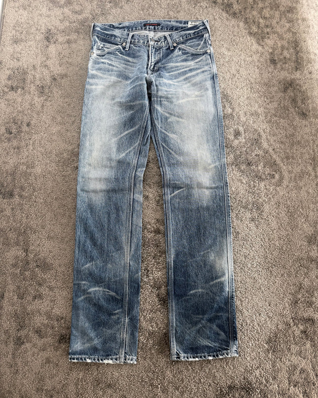 BLUE WAY "ICE FADE" SLIM DENIM (S-M)