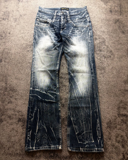 NYLAUS "CRACKED FADE" DENIM