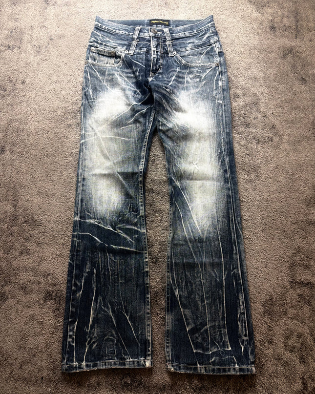 NYLAUS "CRACKED FADE" DENIM