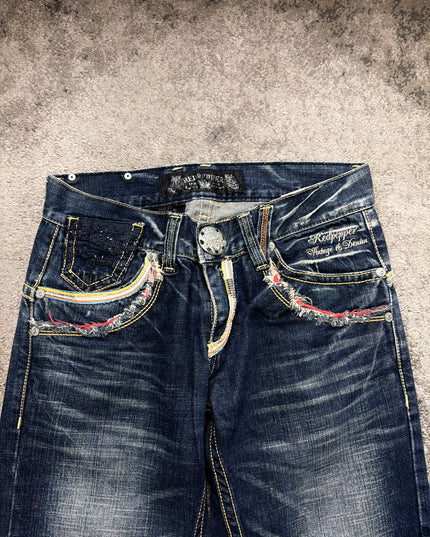 RED PEPPER "NEON RIOT INDIGO" DENIM