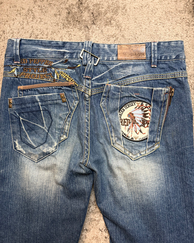 RED PEPPER "RADIANT FLASH" DENIM