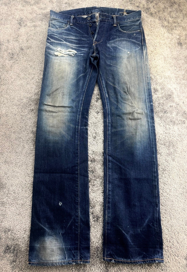 3BLACK "MIDNIGHT SCAR" DENIM (M)