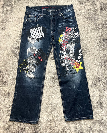 DOLLY POLICY "PROPAGANDA" DENIM