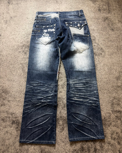HEISEI "MULTI-ZIP PANEL" DENIM
