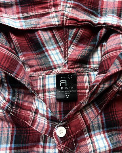 RUSS K "CRIMSON COLLEGE" FLANNEL (M)