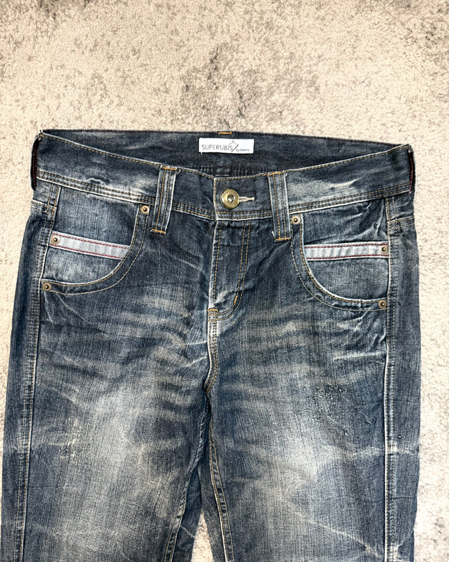 SUPERUBIS "FRACTURED" DENIM