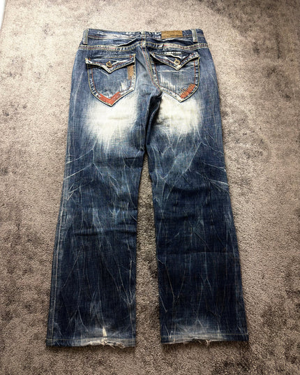 LOLITA "NEON WHISKER FLARE" DENIM