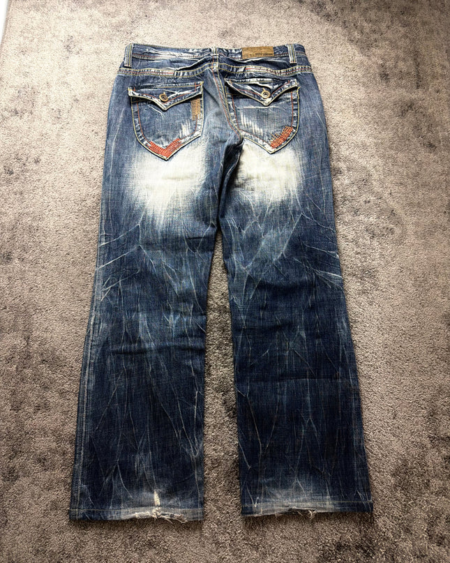 LOLITA "NEON WHISKER FLARE" DENIM