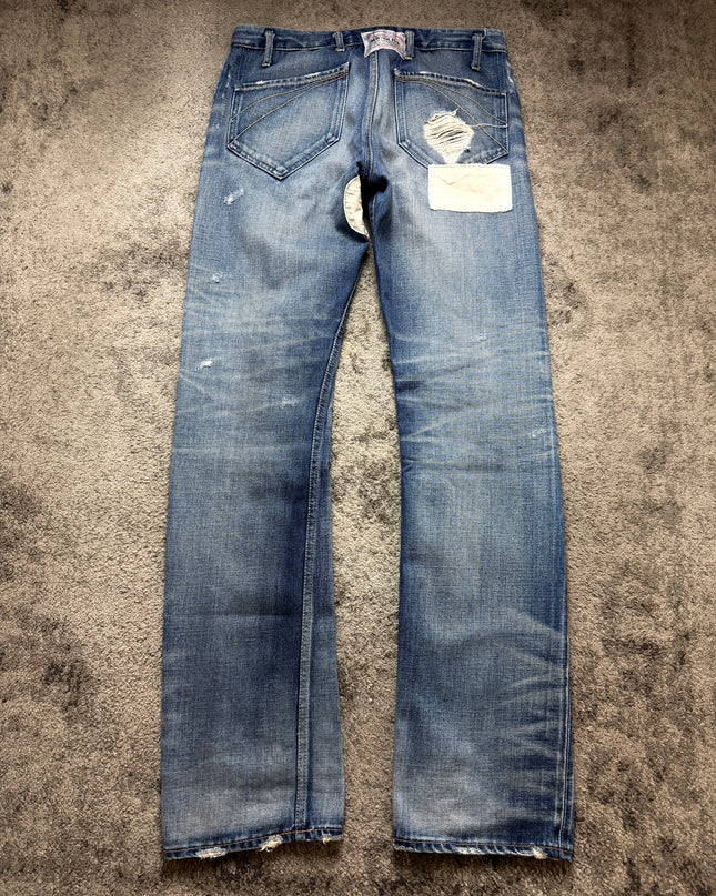MR OLIVE "REPAIRED SIGNAL" DENIM
