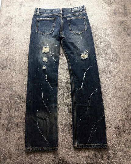 LOVER AUX "PAINTED RUINS" DENIM