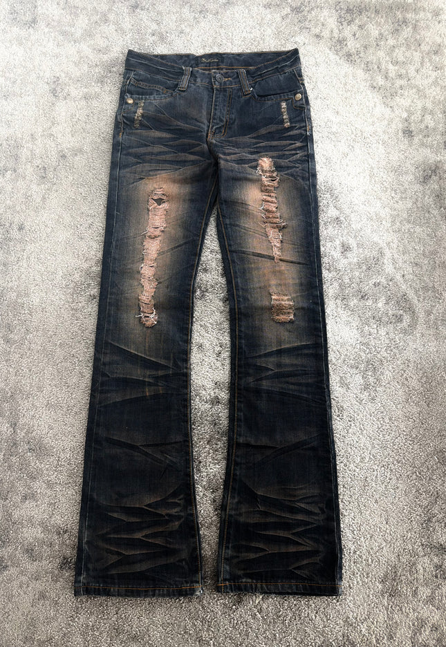 BLACK CROWN "BURNT SCAR" DENIM (S)