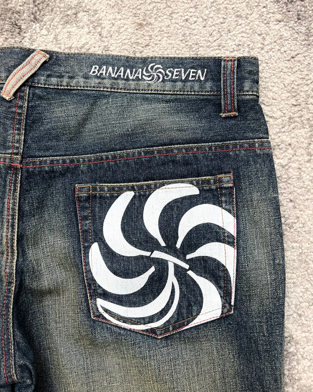 BANANA SEVEN "BACKDRAFT SWIRL" DENIM