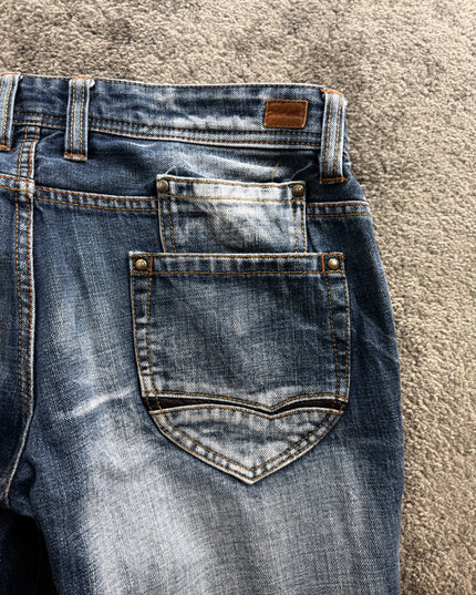 NICOLE CLUB "DISTRESSED FADE" DENIM (M)