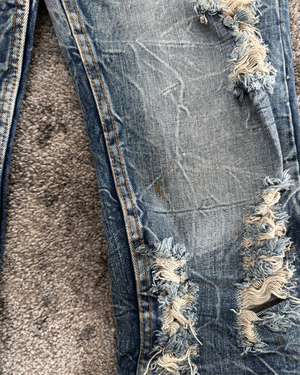 GLAD NEWS "CRASH DISTRESS" DENIM (M)