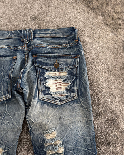 GLAD NEWS "CRASH DISTRESS" DENIM (M)