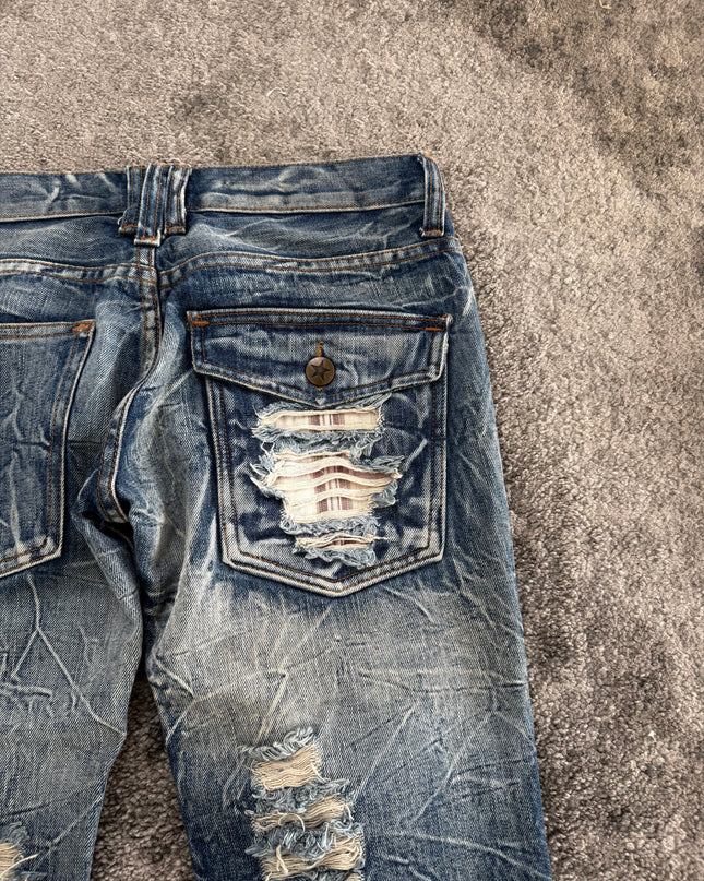 GLAD NEWS "CRASH DISTRESS" DENIM (M)