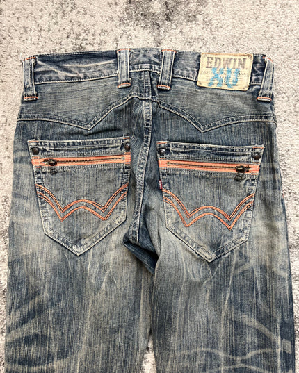 EDWIN XV "NEON RUST" DENIM