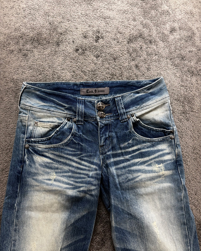 COOK JEANS "HEAVY SUNFADE" DENIM (M)