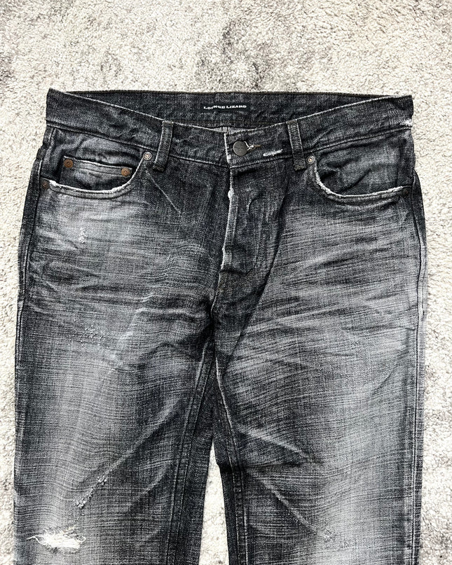 LOUNGE LIZARD "ASH FADE" DENIM