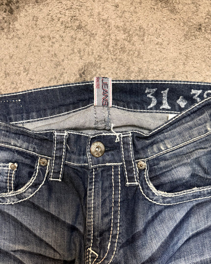 SILVER “CRACKED WHISKERS“ DENIM