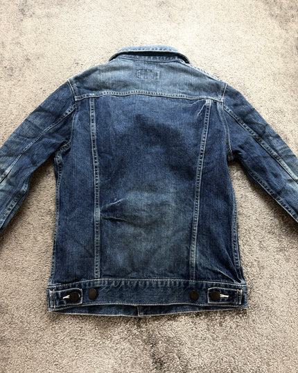 MURDER LICENSE "WASHED INDIGO" DENIM JACKET (S-M)