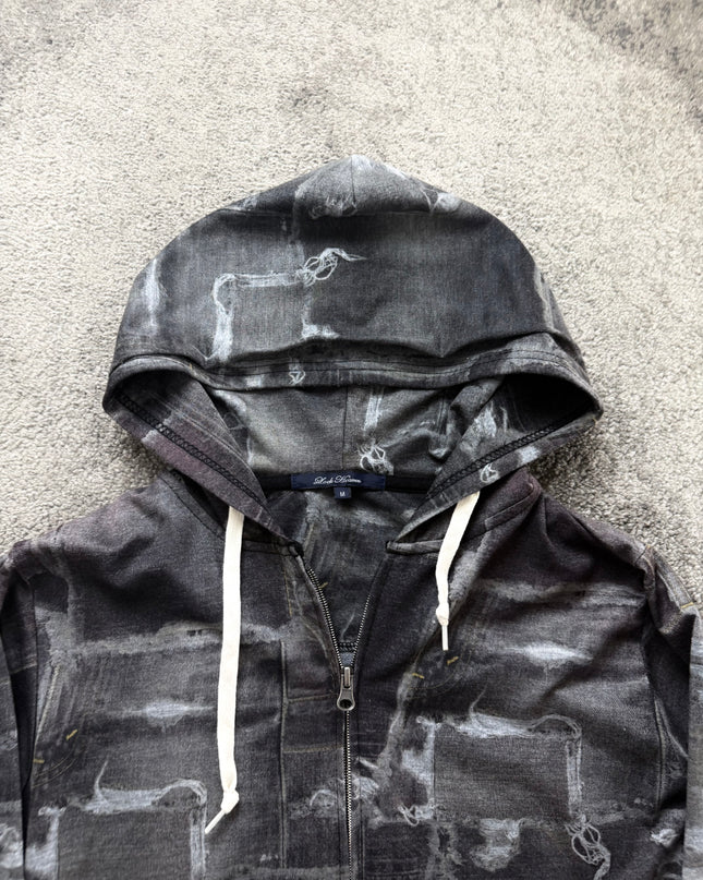 LOCK HEAVEN "GREY LOCK" ZIP HOODIE (S-M)
