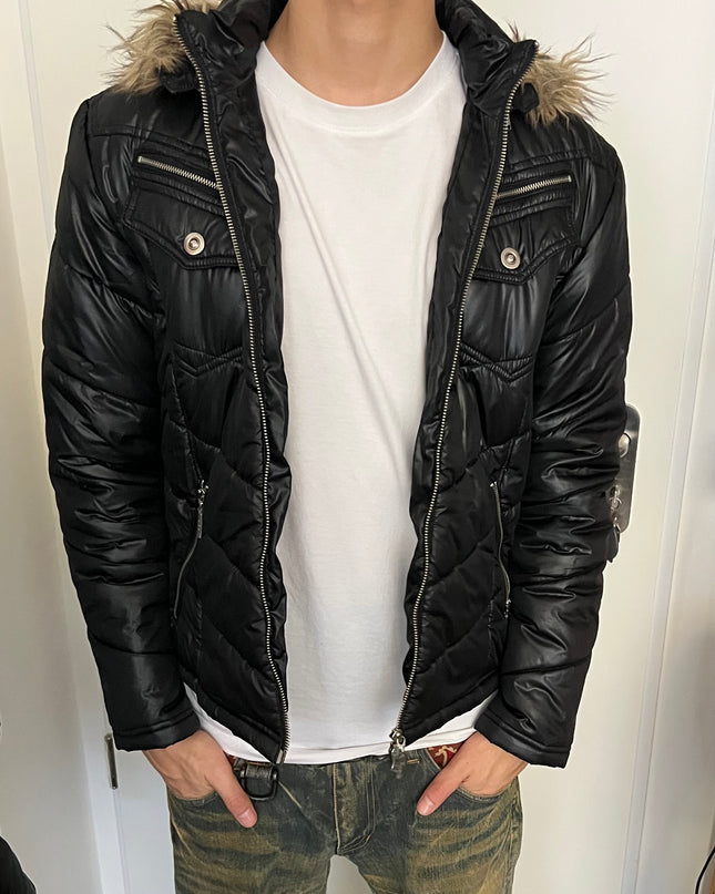 ASM FUR PUFFER BLACK