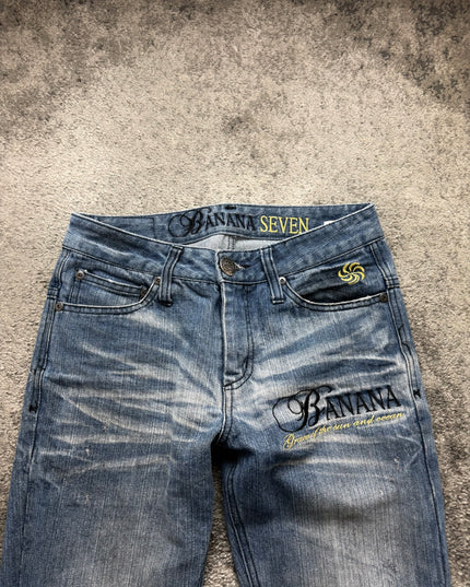 BANANA SEVEN "BLUE STATIC" DENIM