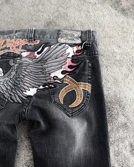 RED PEPPER "SHADOW FADE" DENIM (M)