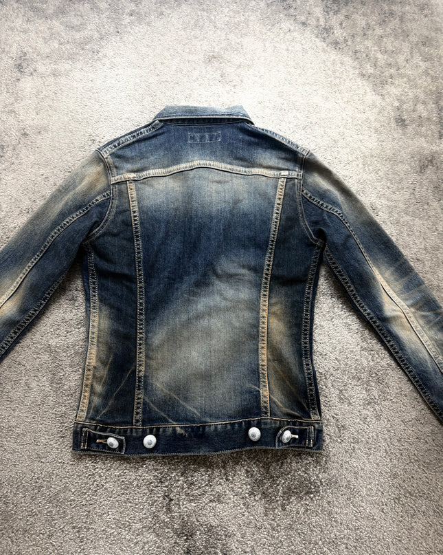 VANQUISH "CONTRAST FADE 2" DENIM JACKET (S)