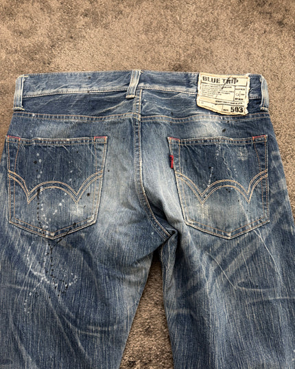 503 "DISTRESSED REBEL" DENIM