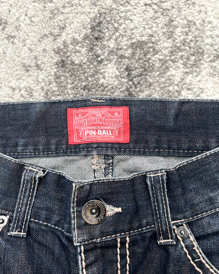 PINBALL DARKBLUE FLARE DENIM