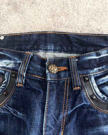 RED PEPPER "MIDNIGHT WHISKER" DENIM (M)