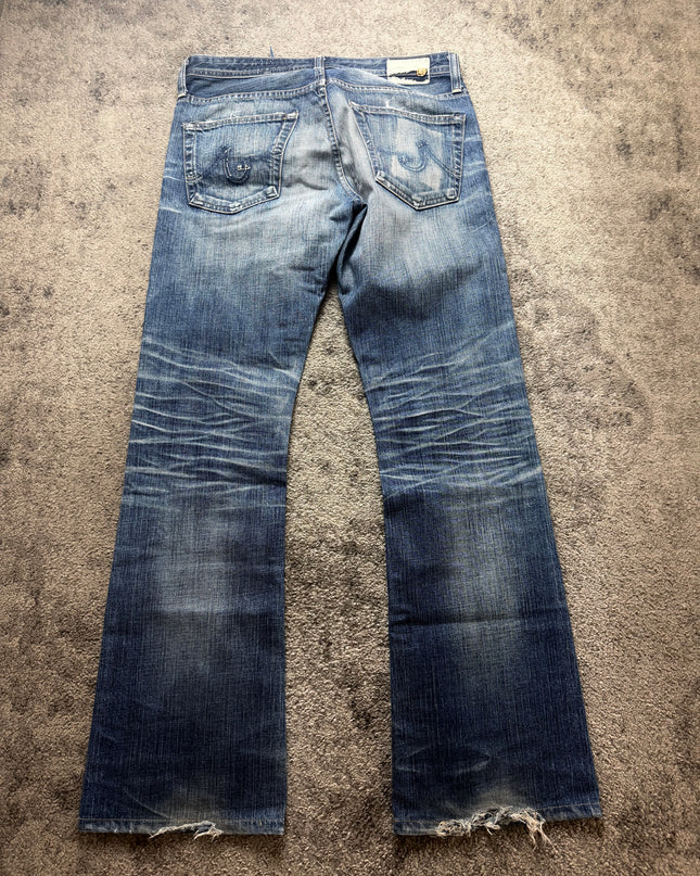 ADRIANO GOLDSCHMIED "FADED INDIGO" DENIM (M)