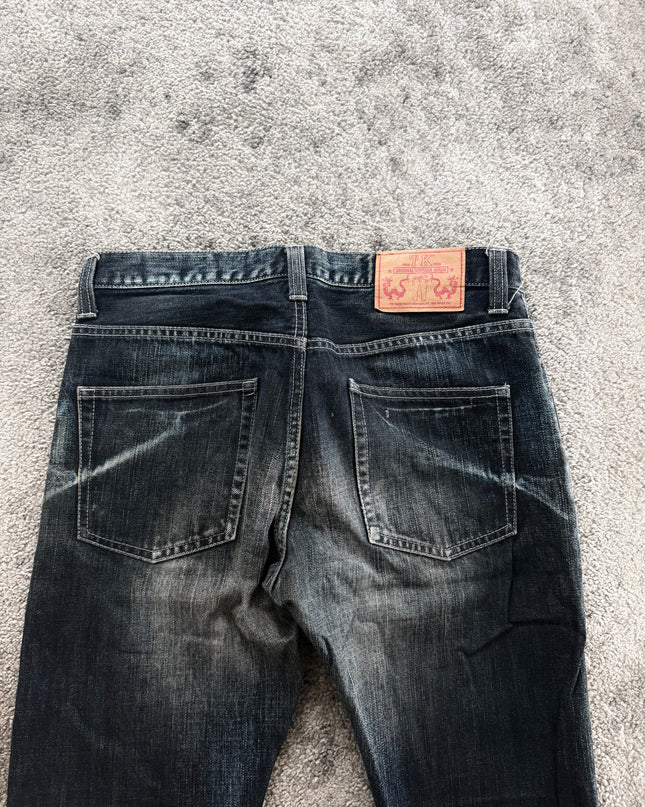 TAKEO KIKUCHI "BLACK WHISKER" DENIM (S)