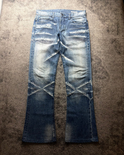 SEMANTIC DESIGN "CROSSFADE FLARE" DENIM (M)