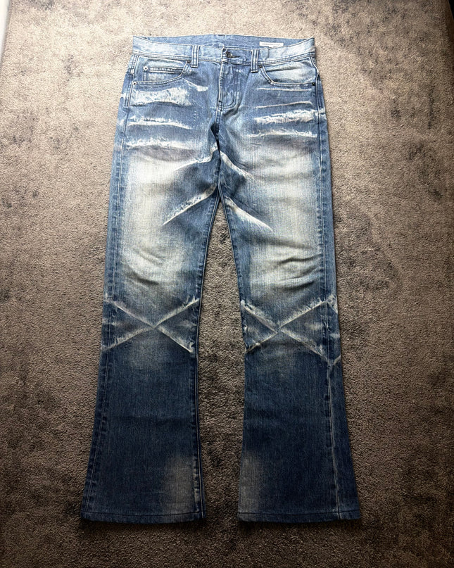 SEMANTIC DESIGN "CROSSFADE FLARE" DENIM (M)