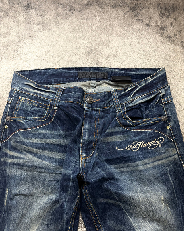 RED PEPPER X ED HARDY "REBEL FLAME" DENIM