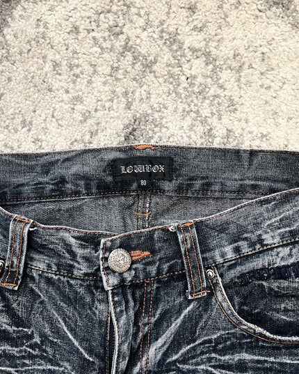LOWBOX FLARED STONE WASH DENIM 