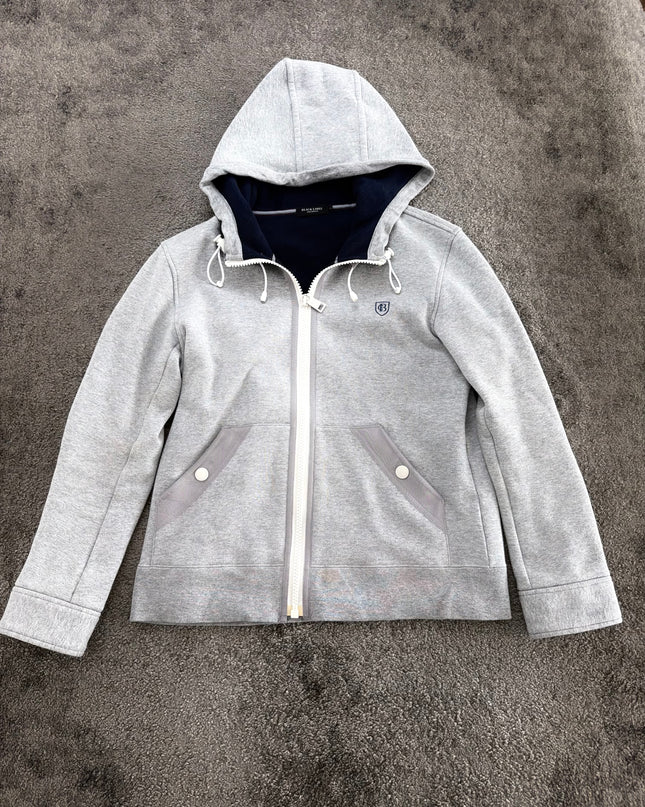 CRESTBRIDGE "MINIMAL CREST" ZIP HOODIE (S)