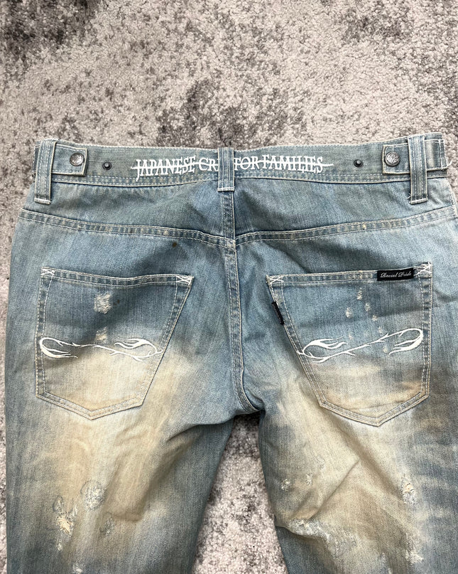 OFF THE NEIGE "BLEACH BURN" DENIM