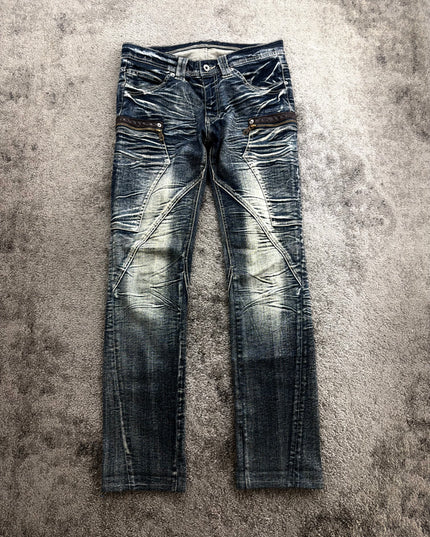 MICHEL KLEIN "CROSSFADE CARGO" DENIM (S)