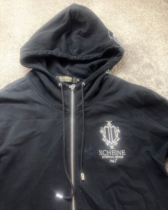 SCHEINE "CREST" ZIP HOODIE (M)