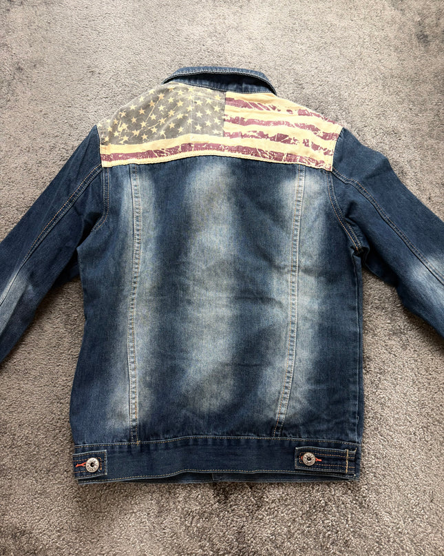 SEABAR "SUNFADE INDIGO" DENIM JACKET (M)