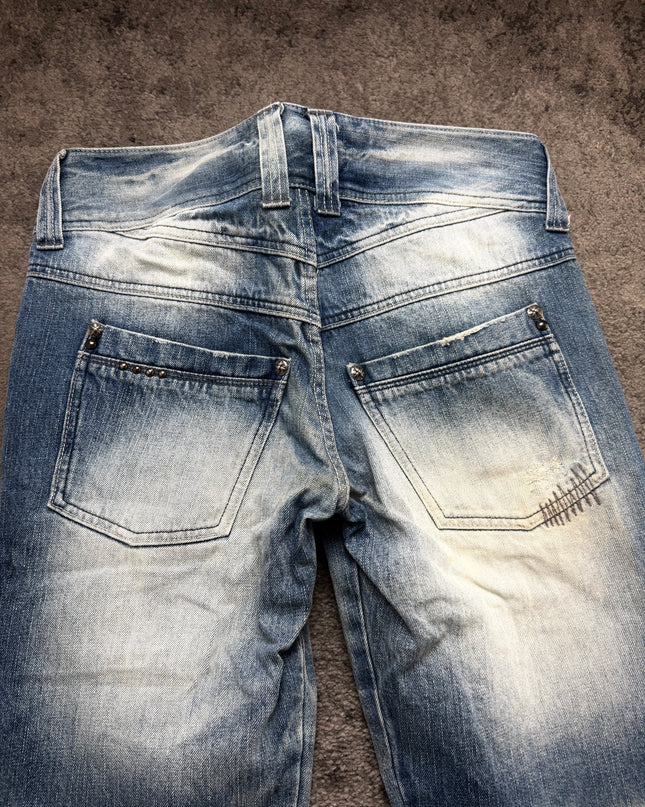 COOK JEANS "HEAVY SUNFADE" DENIM (M)