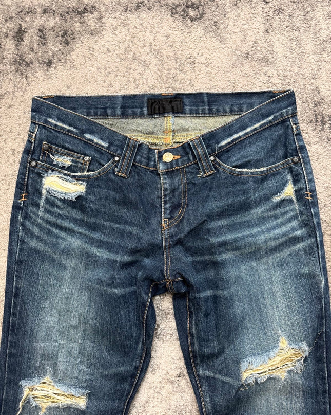 LA GATE "NIGHT SLASH" DENIM